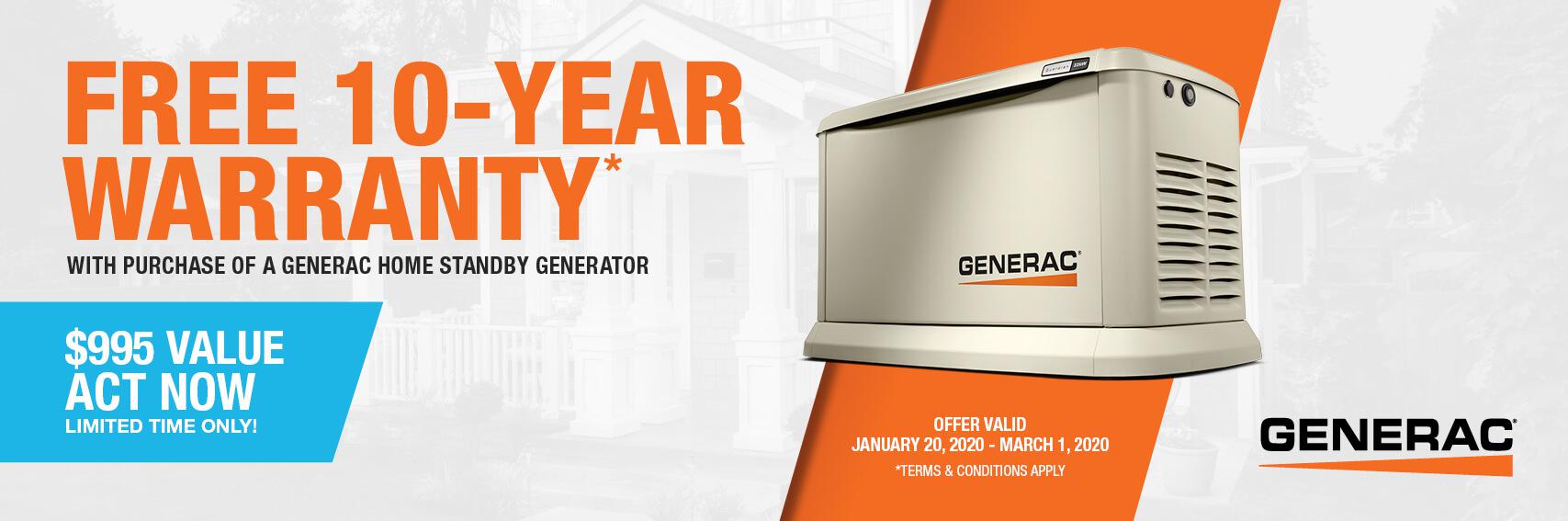 Homestandby Generator Deal | Warranty Offer | Generac Dealer | Millville, NJ